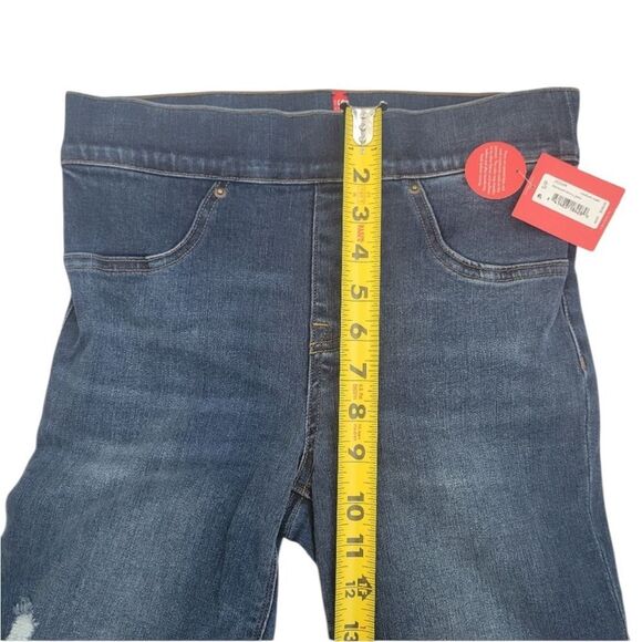 SPANX Distressed Skinny Jeans Pull on 20203R Medium Wash NEW NWT Small - Picture 8 of 9